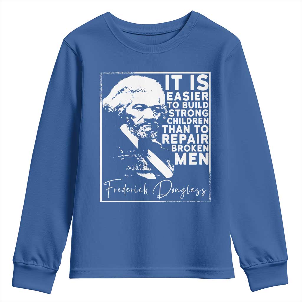 Frederick Douglass Quote Youth Sweatshirt Black History Month - Wonder Print Shop
