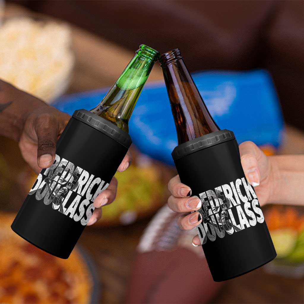 Frederick Douglass 4 in 1 Can Cooler Tumbler Black History Month - Wonder Print Shop