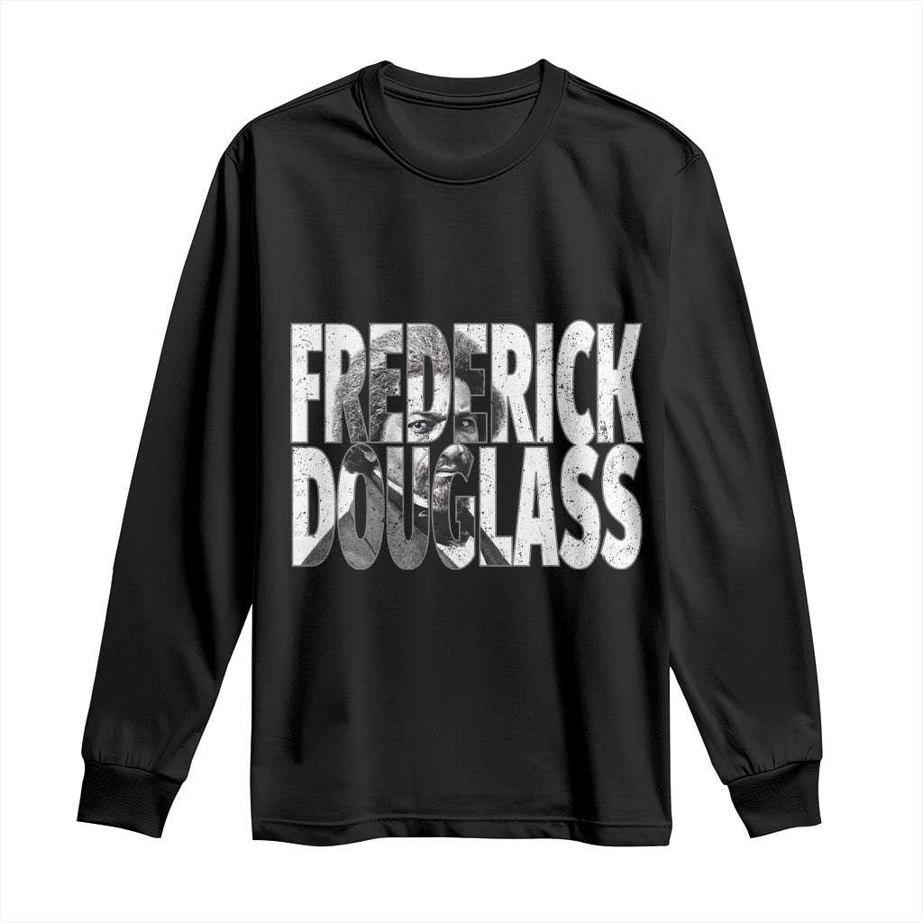 Frederick Douglass Long Sleeve Shirt Black History Month - Wonder Print Shop