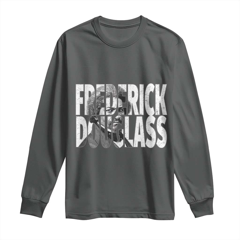 Frederick Douglass Long Sleeve Shirt Black History Month - Wonder Print Shop