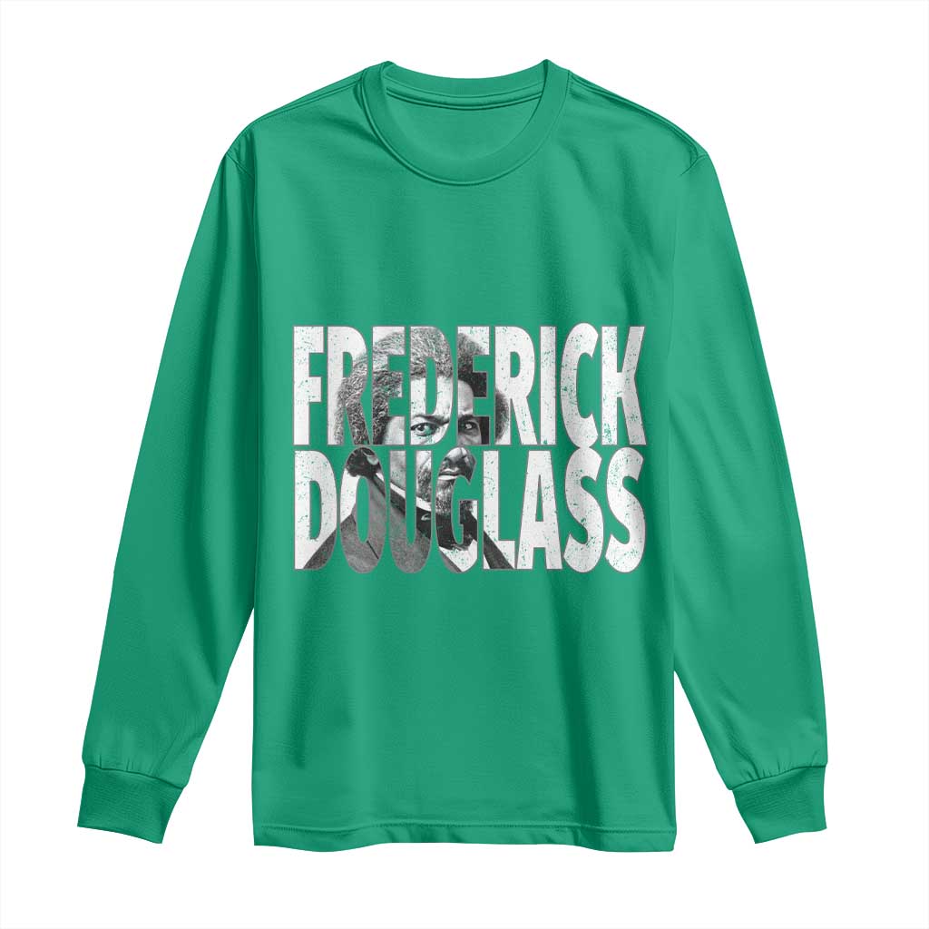 Frederick Douglass Long Sleeve Shirt Black History Month - Wonder Print Shop