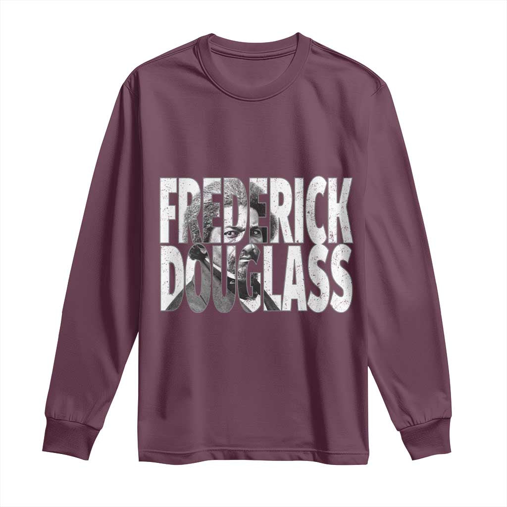 Frederick Douglass Long Sleeve Shirt Black History Month - Wonder Print Shop