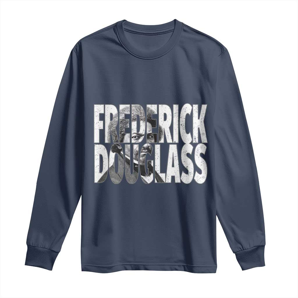 Frederick Douglass Long Sleeve Shirt Black History Month - Wonder Print Shop