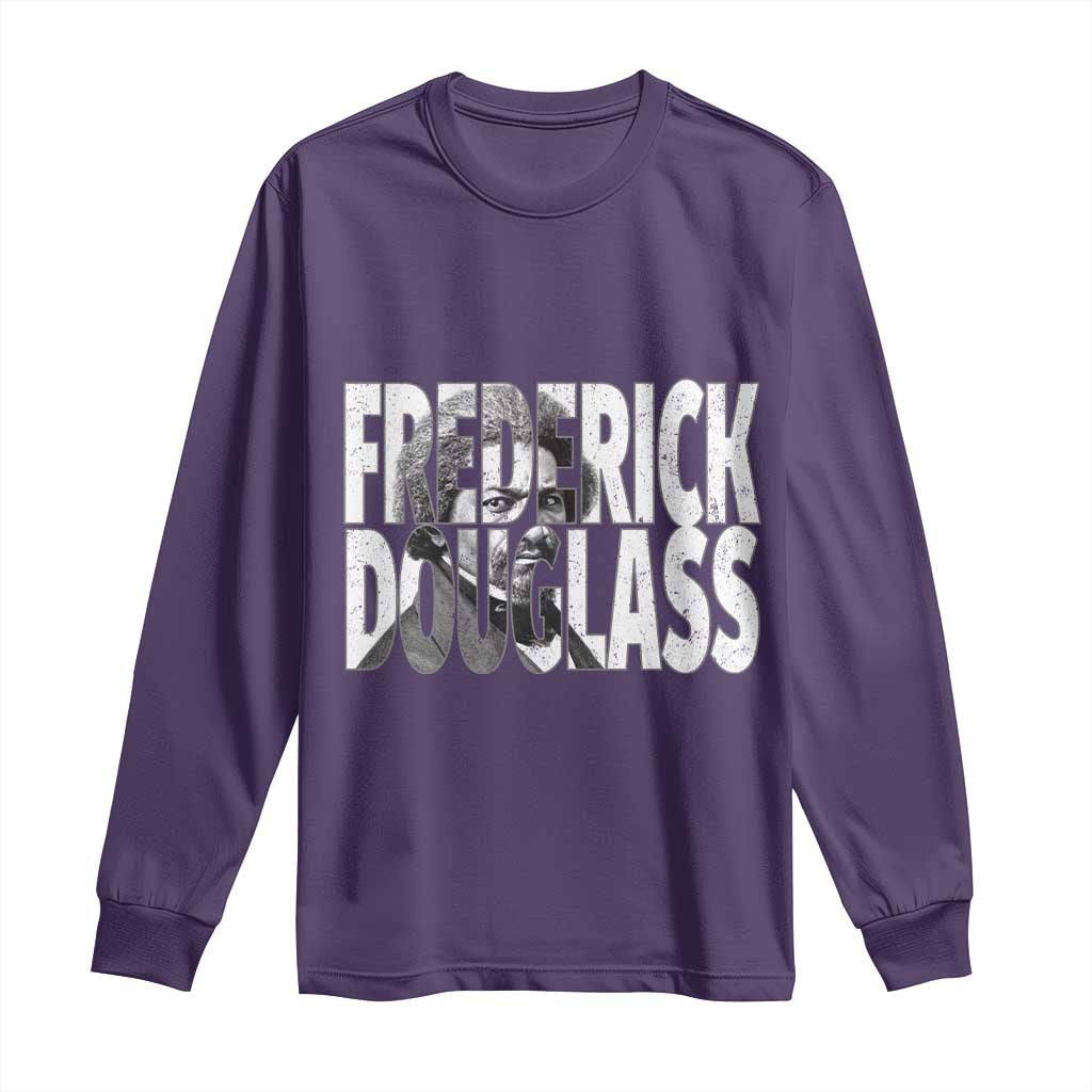 Frederick Douglass Long Sleeve Shirt Black History Month - Wonder Print Shop