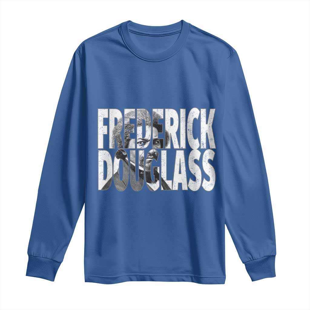 Frederick Douglass Long Sleeve Shirt Black History Month - Wonder Print Shop