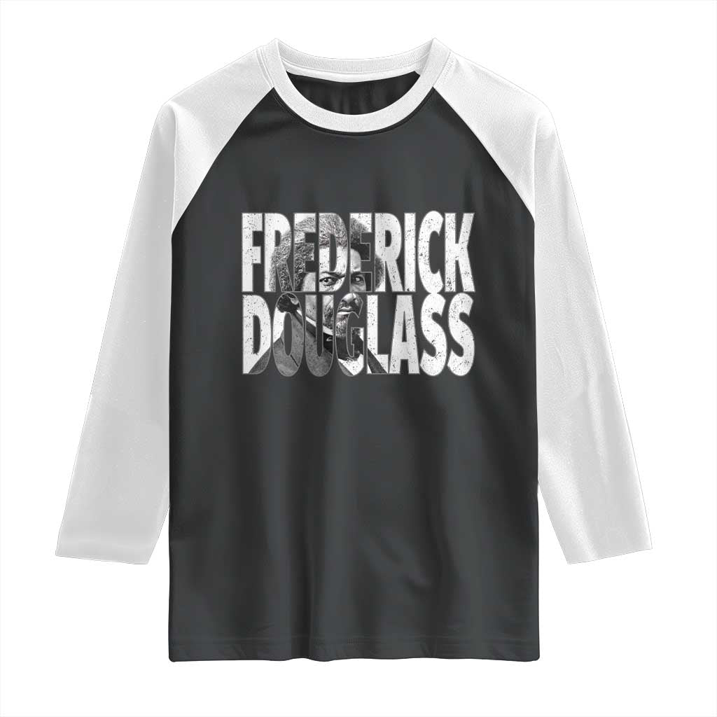 Frederick Douglass Raglan Shirt Black History Month - Wonder Print Shop