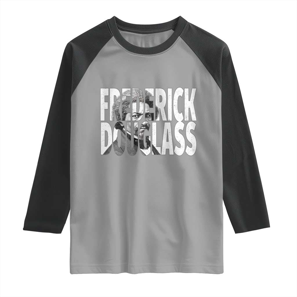 Frederick Douglass Raglan Shirt Black History Month - Wonder Print Shop