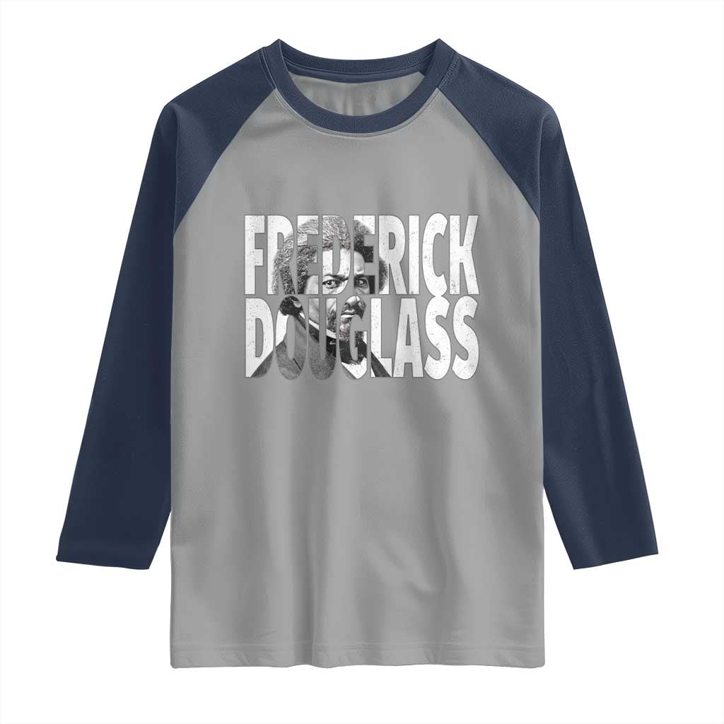 Frederick Douglass Raglan Shirt Black History Month - Wonder Print Shop