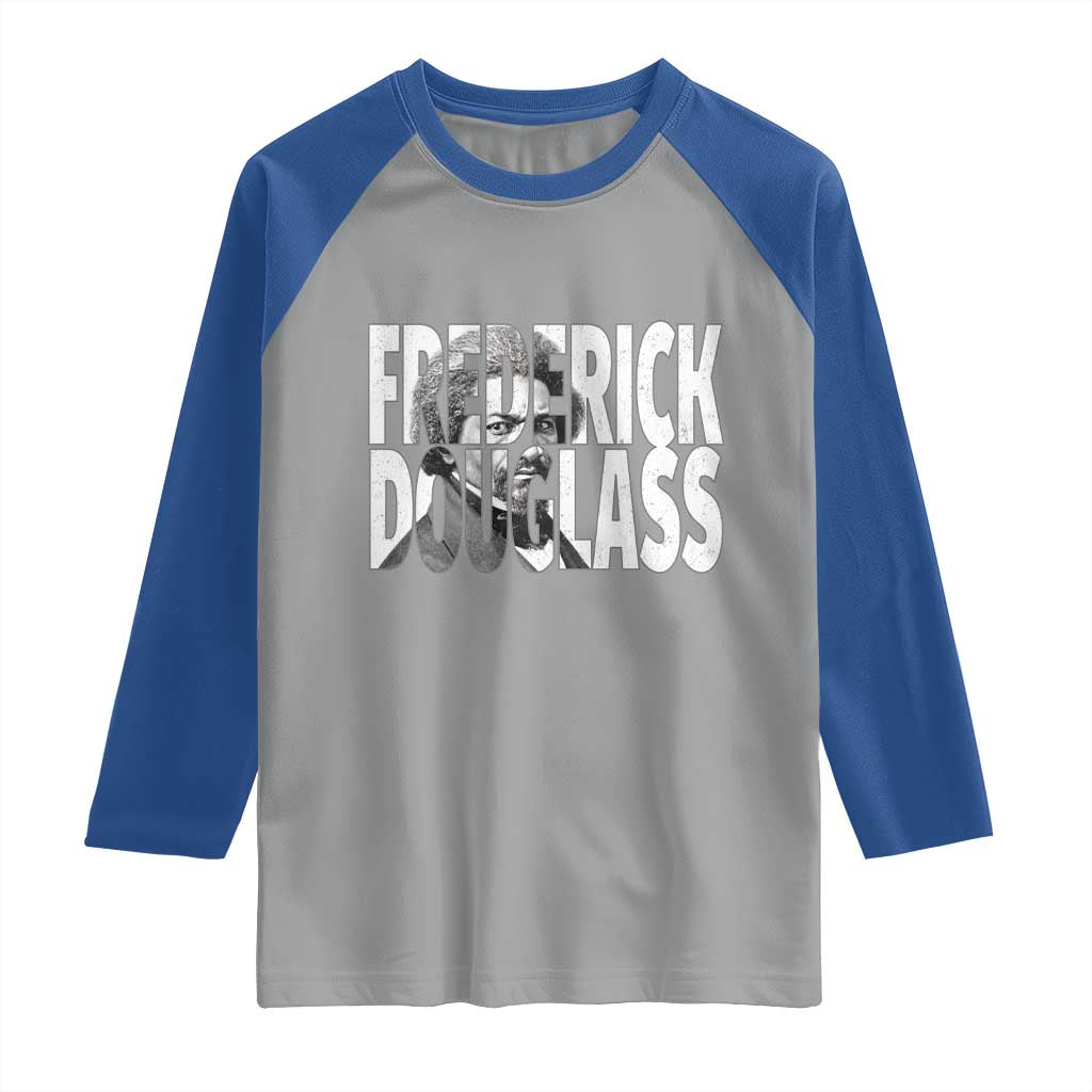 Frederick Douglass Raglan Shirt Black History Month - Wonder Print Shop