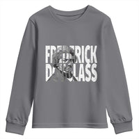 Frederick Douglass Youth Sweatshirt Black History Month - Wonder Print Shop