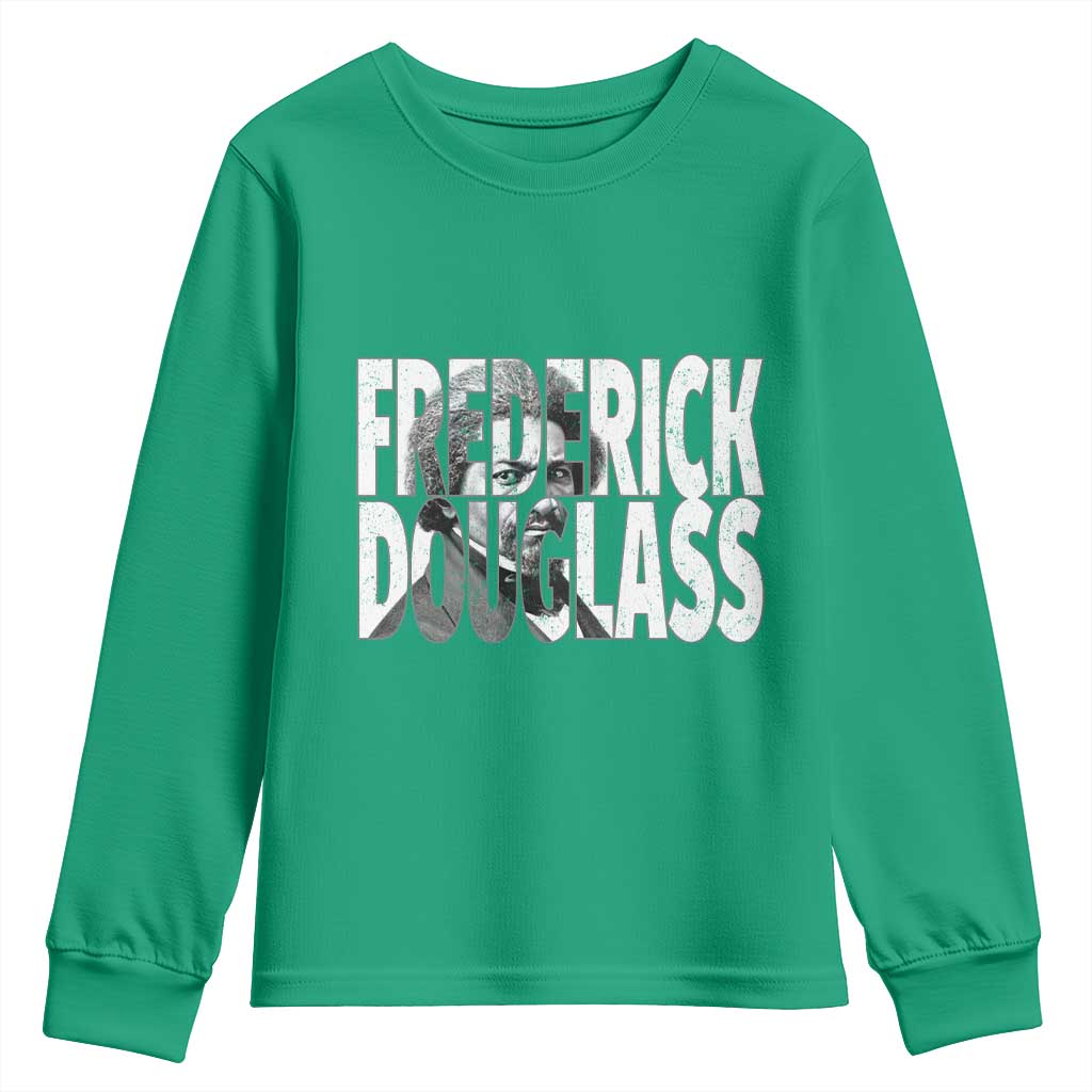 Frederick Douglass Youth Sweatshirt Black History Month - Wonder Print Shop