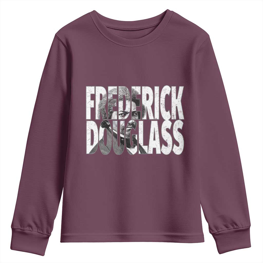 Frederick Douglass Youth Sweatshirt Black History Month - Wonder Print Shop