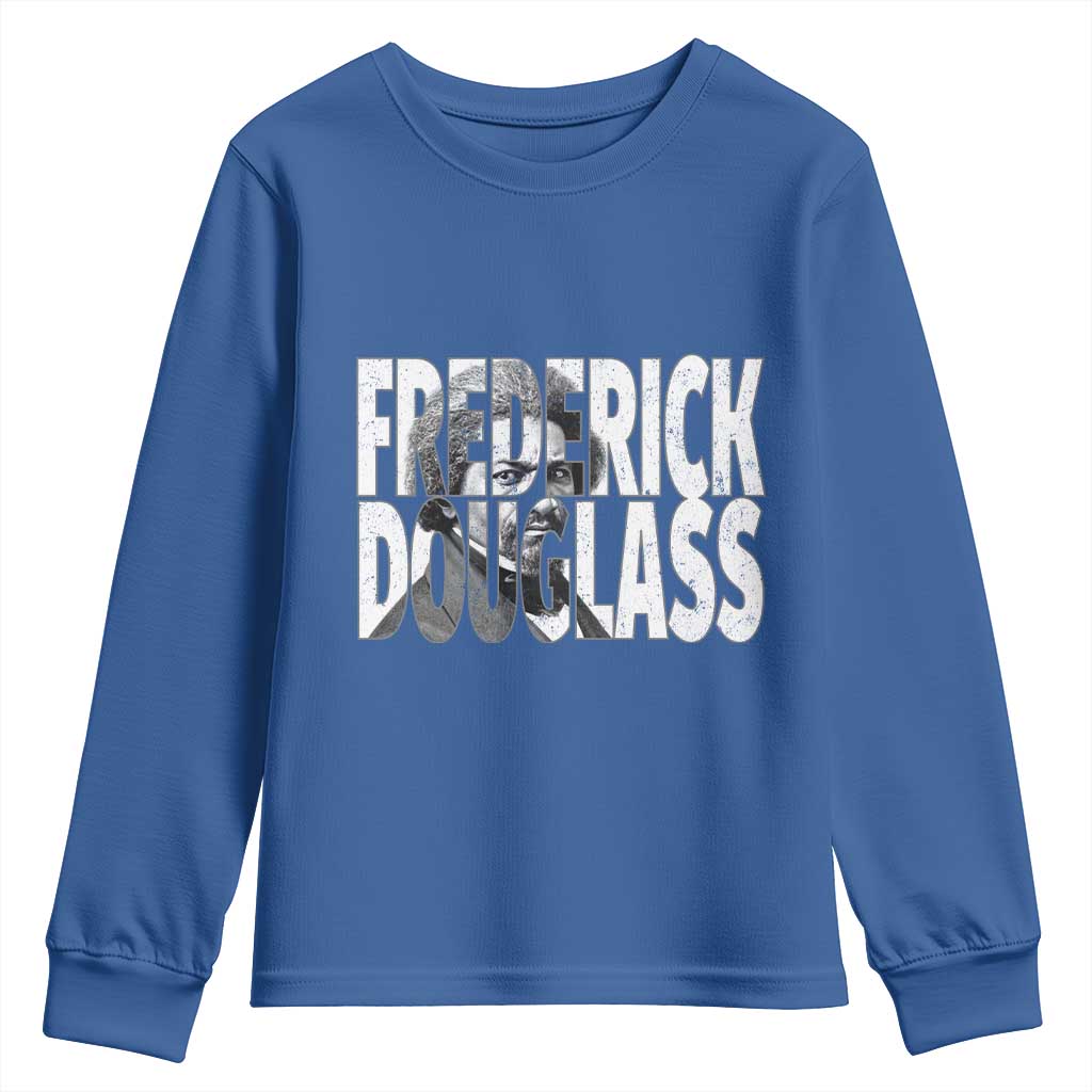 Frederick Douglass Youth Sweatshirt Black History Month - Wonder Print Shop