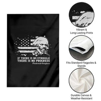 Frederick Douglass Quote Garden Flag Is There Is No Struggle There Is No Progress - Wonder Print Shop
