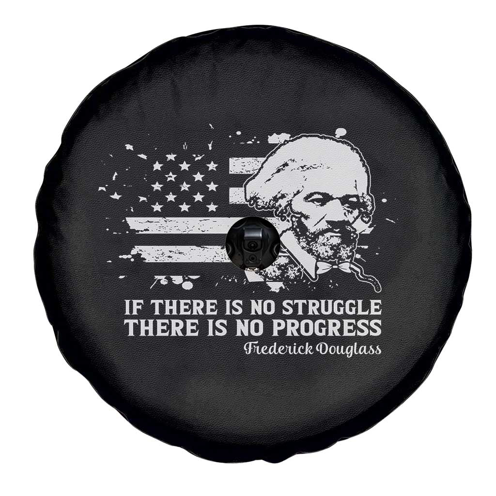 Frederick Douglass Quote Spare Tire Cover Is There Is No Struggle There Is No Progress - Wonder Print Shop