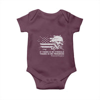 Frederick Douglass Quote Baby Onesie Is There Is No Struggle There Is No Progress - Wonder Print Shop