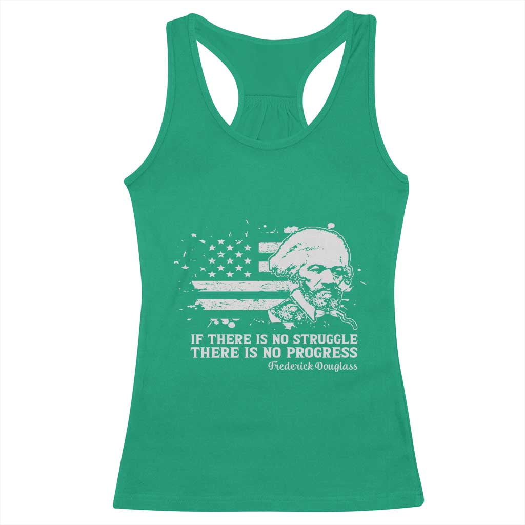 Frederick Douglass Quote Racerback Tank Top Is There Is No Struggle There Is No Progress - Wonder Print Shop