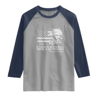 Frederick Douglass Quote Raglan Shirt Is There Is No Struggle There Is No Progress - Wonder Print Shop