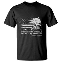 Frederick Douglass Quote T Shirt Is There Is No Struggle There Is No Progress - Wonder Print Shop