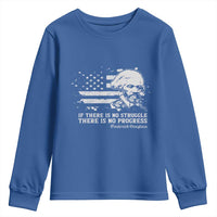 Frederick Douglass Quote Youth Sweatshirt Is There Is No Struggle There Is No Progress - Wonder Print Shop