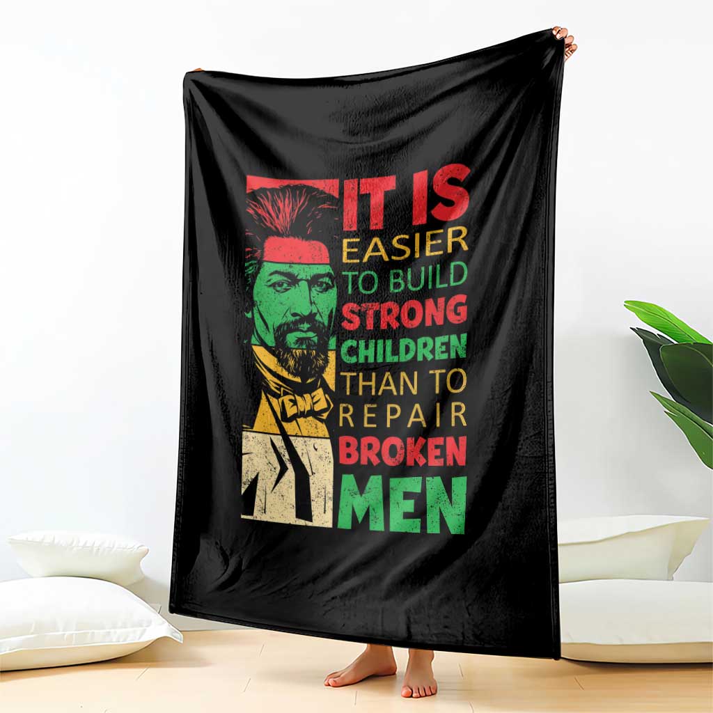 Frederick Douglass Pride Quote Throw Blanket Black History Month - Wonder Print Shop