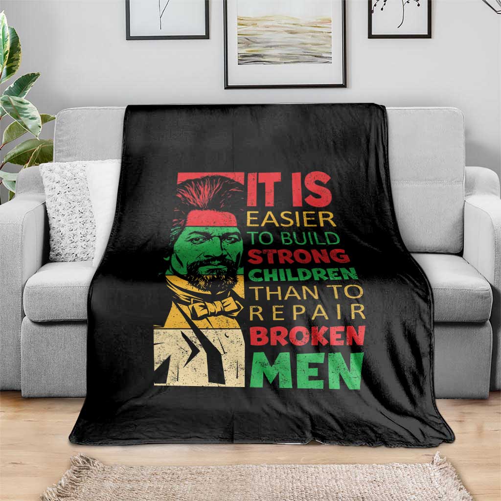 Frederick Douglass Pride Quote Throw Blanket Black History Month - Wonder Print Shop