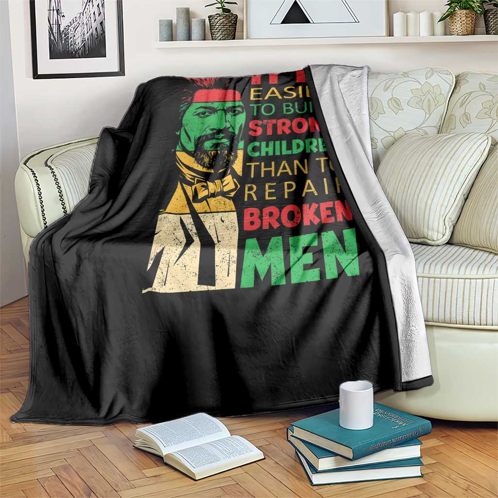 Frederick Douglass Pride Quote Throw Blanket Black History Month - Wonder Print Shop