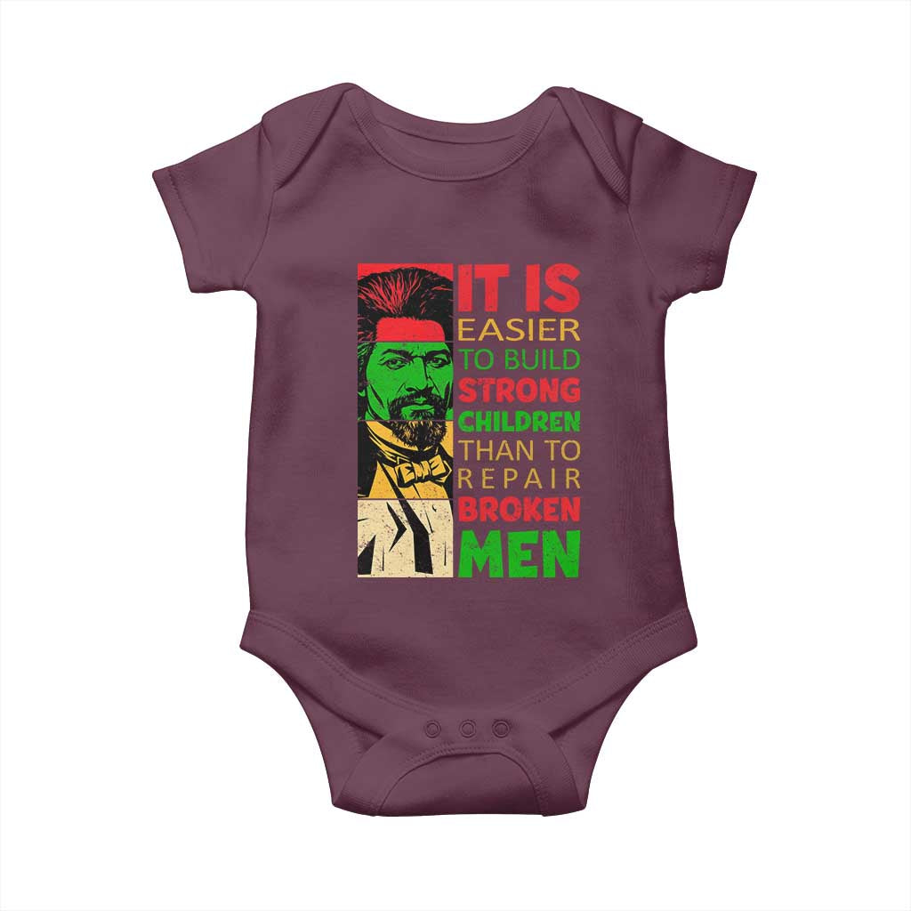 Frederick Douglass Pride Quote Baby Onesie Black History Month - Wonder Print Shop
