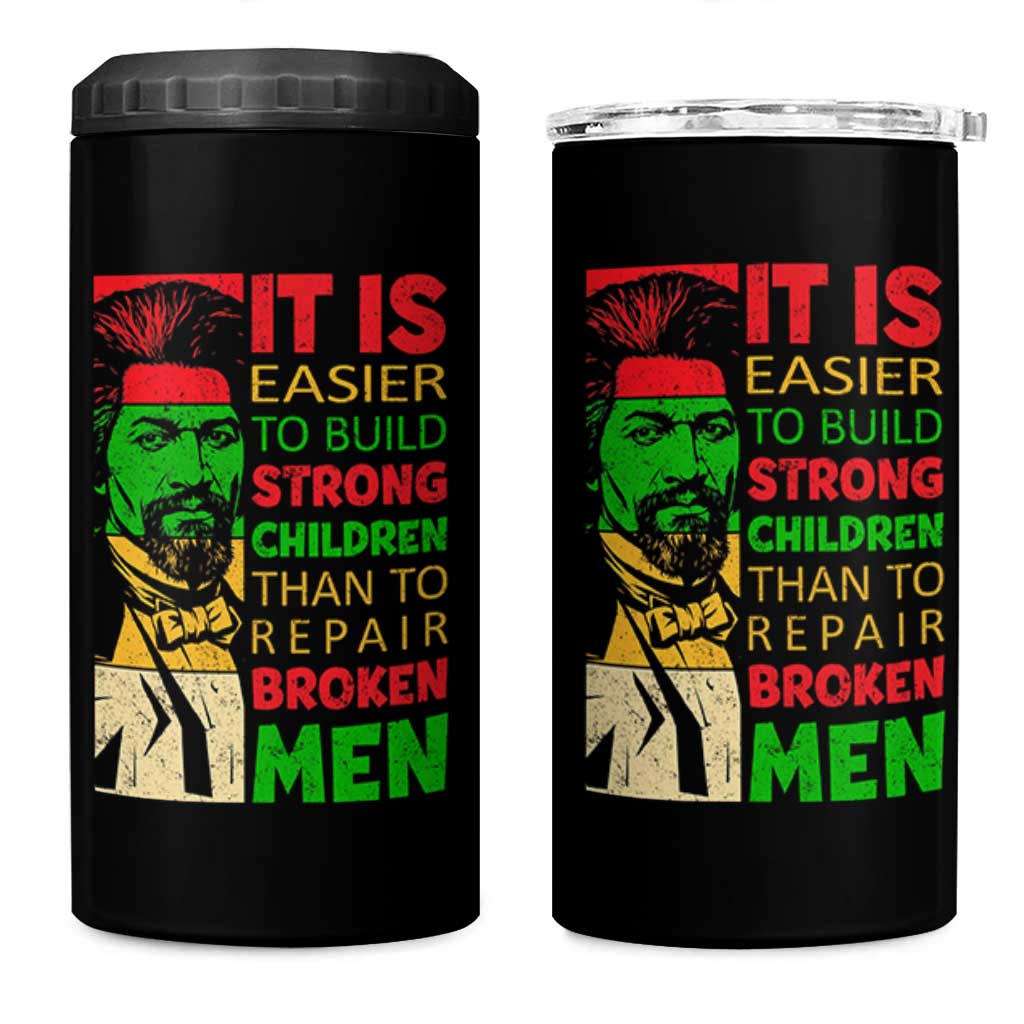 Frederick Douglass Pride Quote 4 in 1 Can Cooler Tumbler Black History Month - Wonder Print Shop