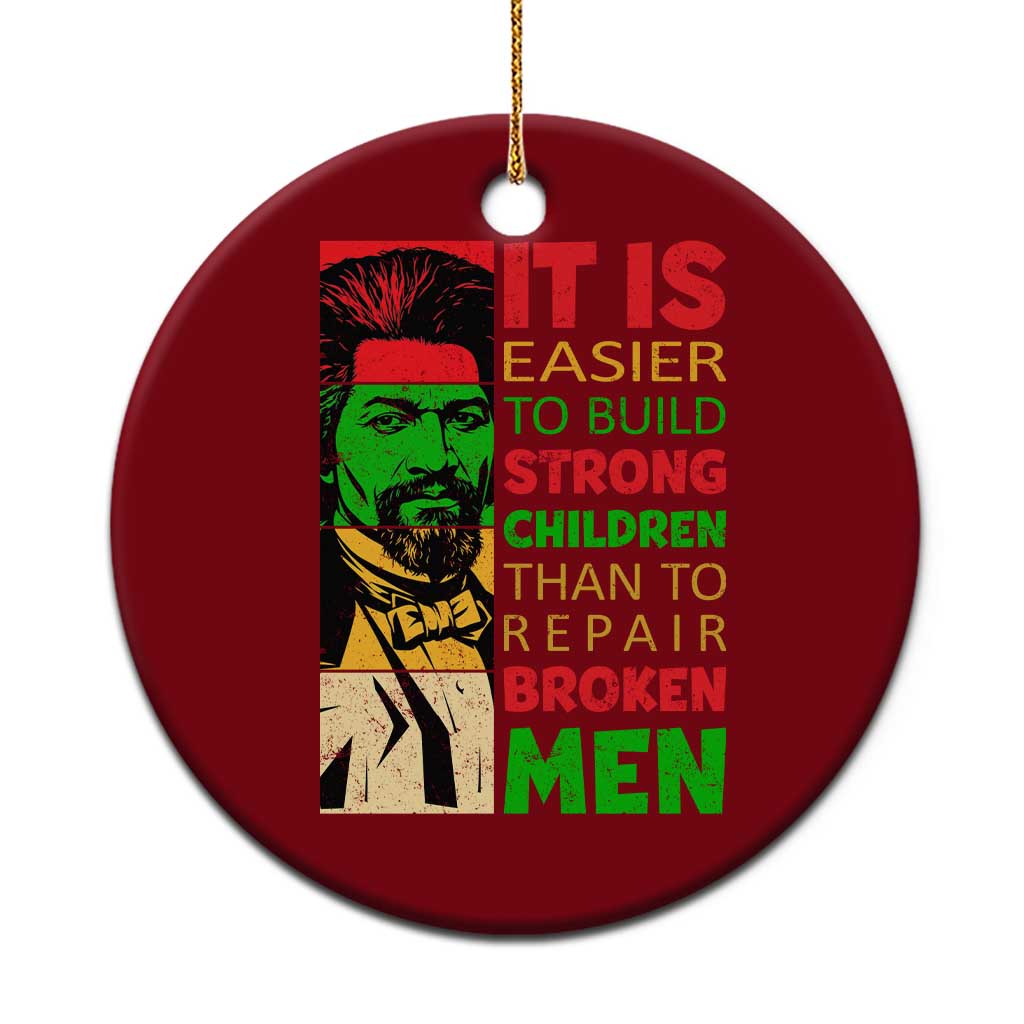 Frederick Douglass Pride Quote Ceramic Ornament Black History Month - Wonder Print Shop
