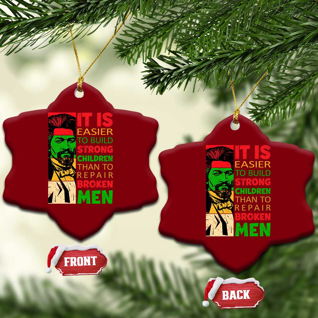 Frederick Douglass Pride Quote Ceramic Ornament Black History Month - Wonder Print Shop