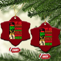 Frederick Douglass Pride Quote Ceramic Ornament Black History Month - Wonder Print Shop