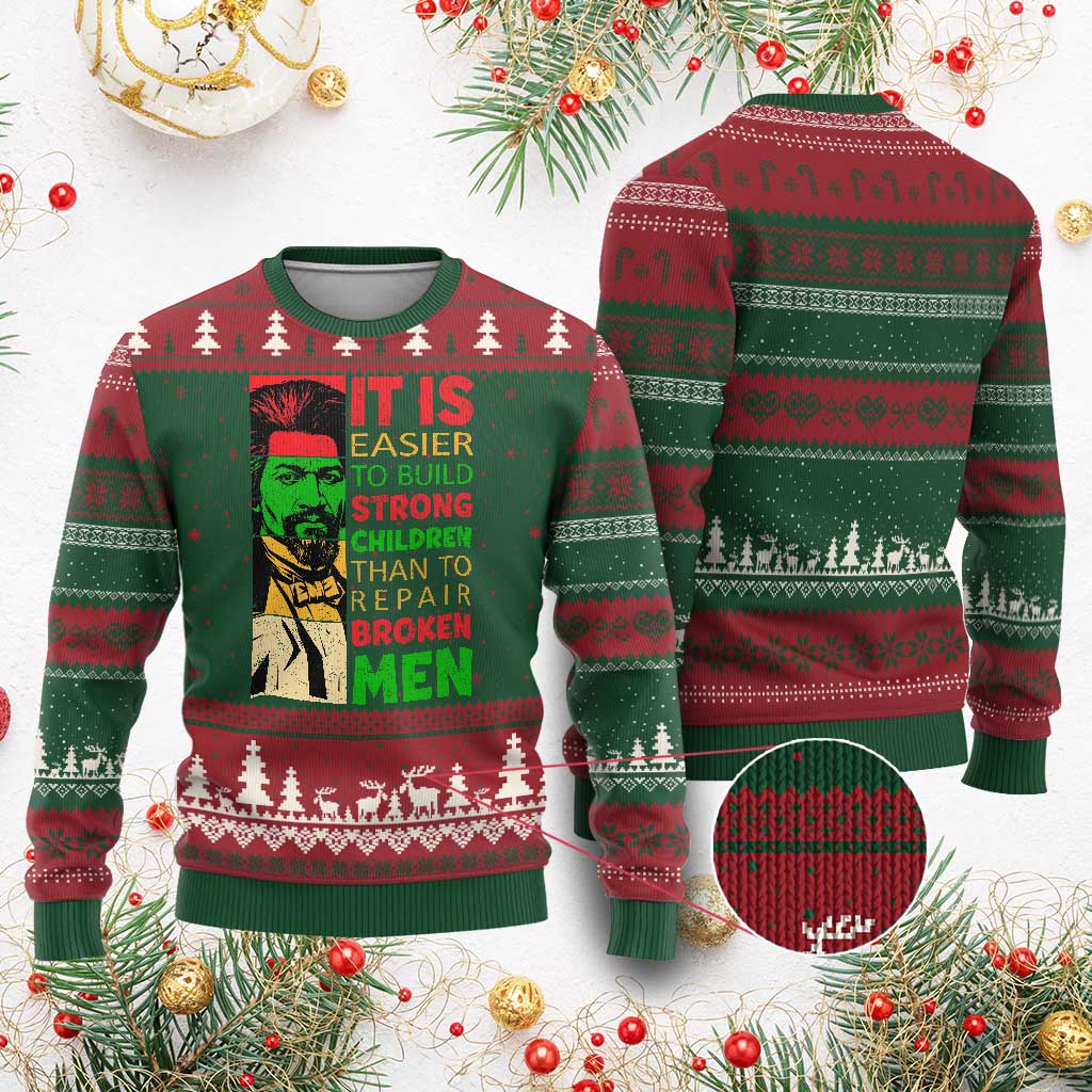 Frederick Douglass Pride Quote Ugly Christmas Sweater Black History Month - Wonder Print Shop