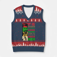 Frederick Douglass Pride Quote V-Neck Knit Sweater Vest Black History Month - Wonder Print Shop