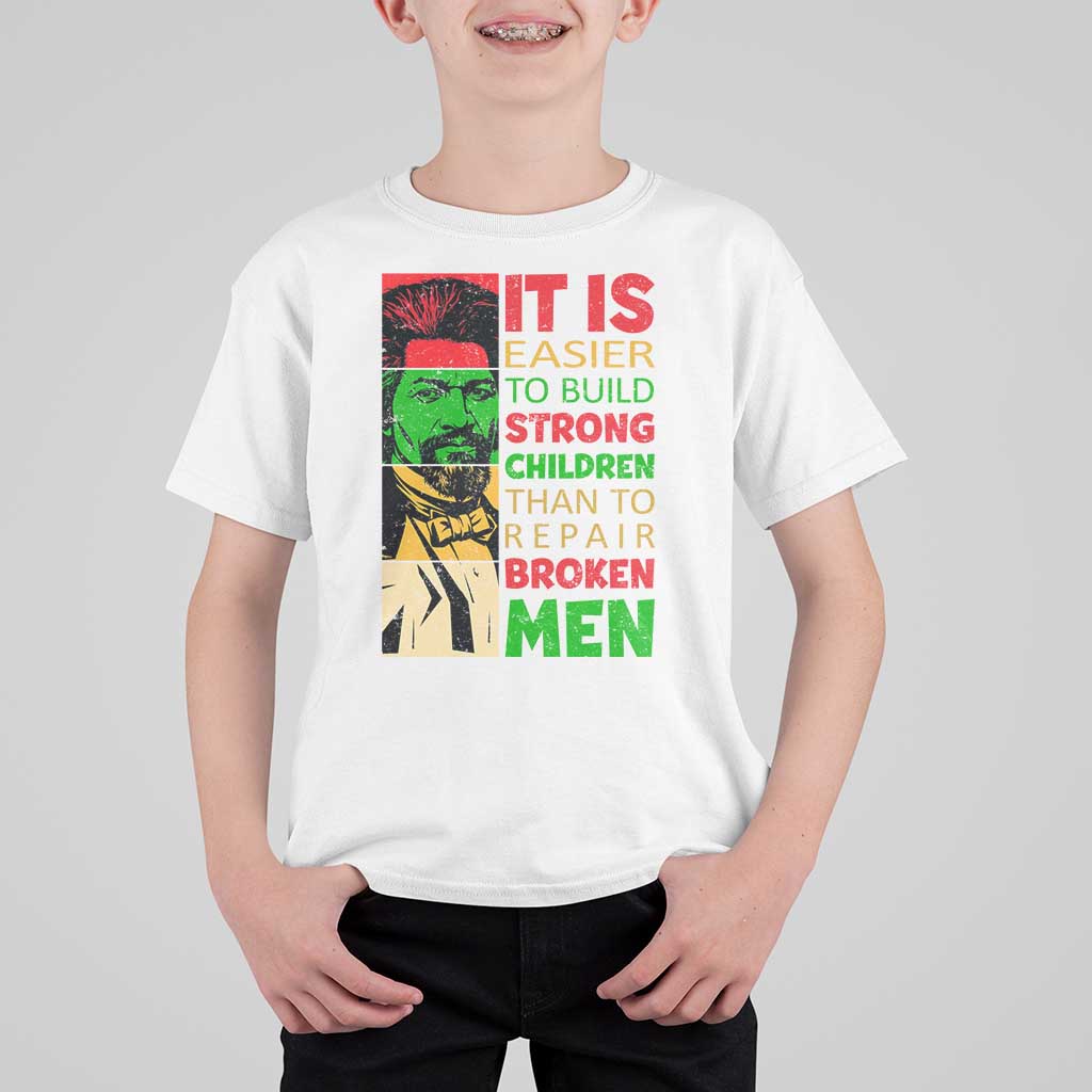 Frederick Douglass Pride Quote T Shirt For Kid Black History Month - Wonder Print Shop