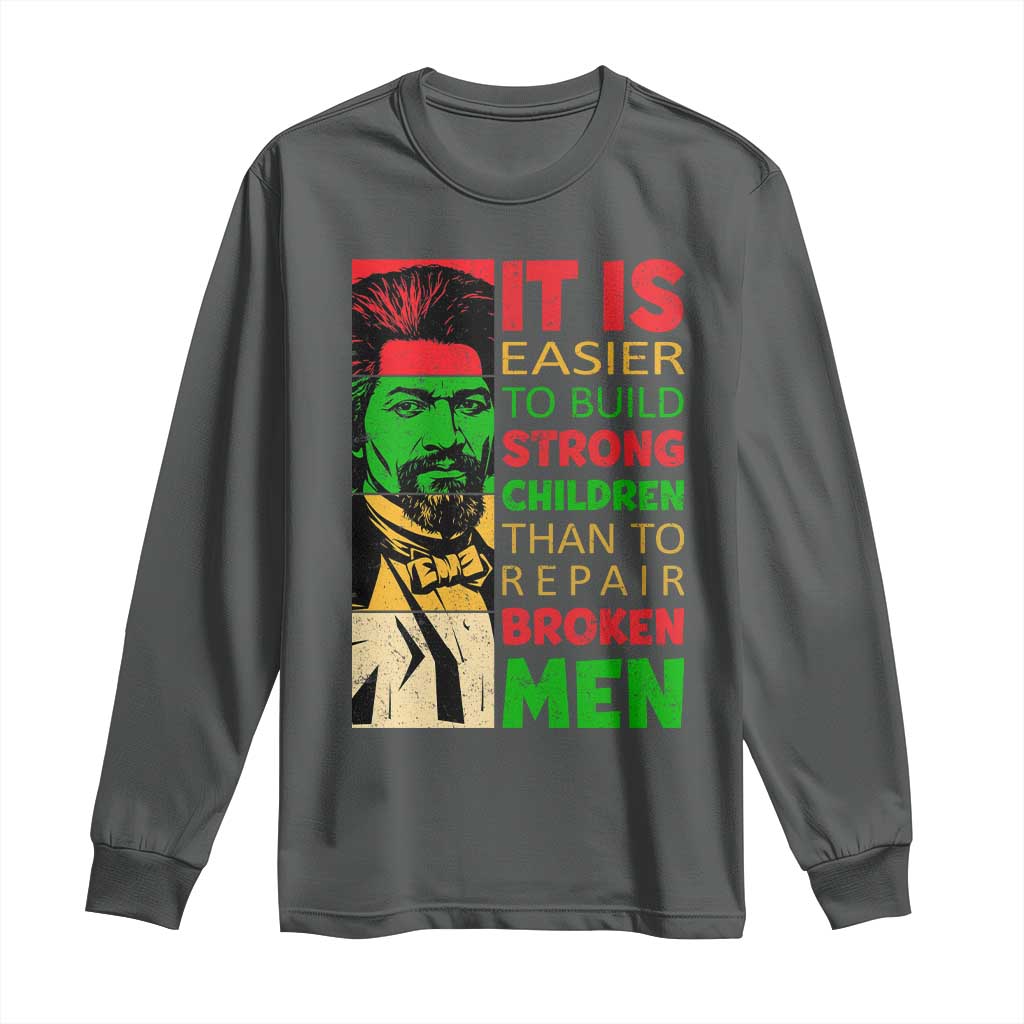 Frederick Douglass Pride Quote Long Sleeve Shirt Black History Month - Wonder Print Shop