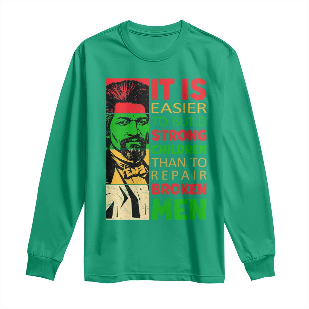 Frederick Douglass Pride Quote Long Sleeve Shirt Black History Month - Wonder Print Shop