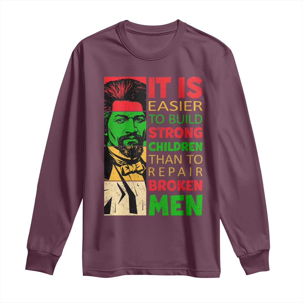 Frederick Douglass Pride Quote Long Sleeve Shirt Black History Month - Wonder Print Shop