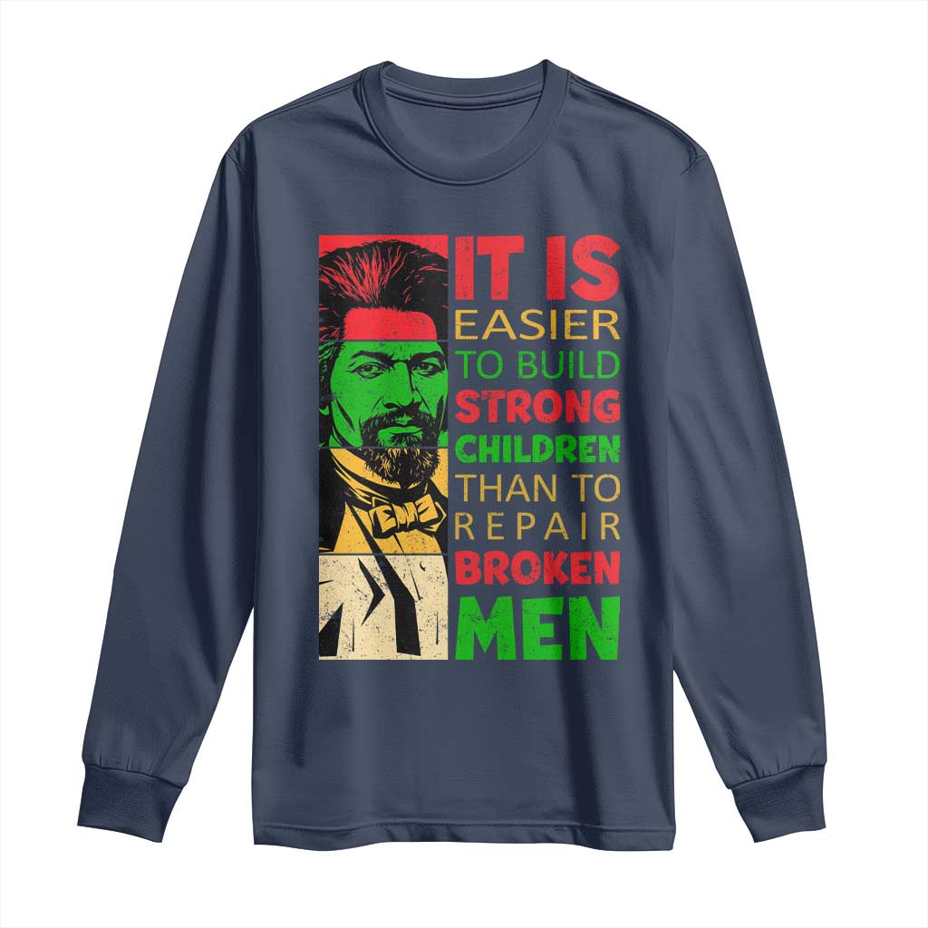 Frederick Douglass Pride Quote Long Sleeve Shirt Black History Month - Wonder Print Shop