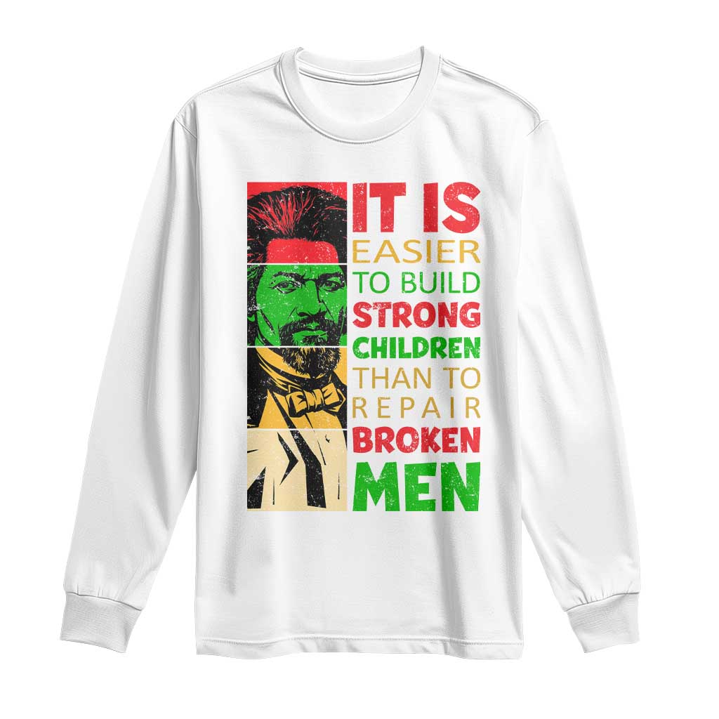 Frederick Douglass Pride Quote Long Sleeve Shirt Black History Month - Wonder Print Shop