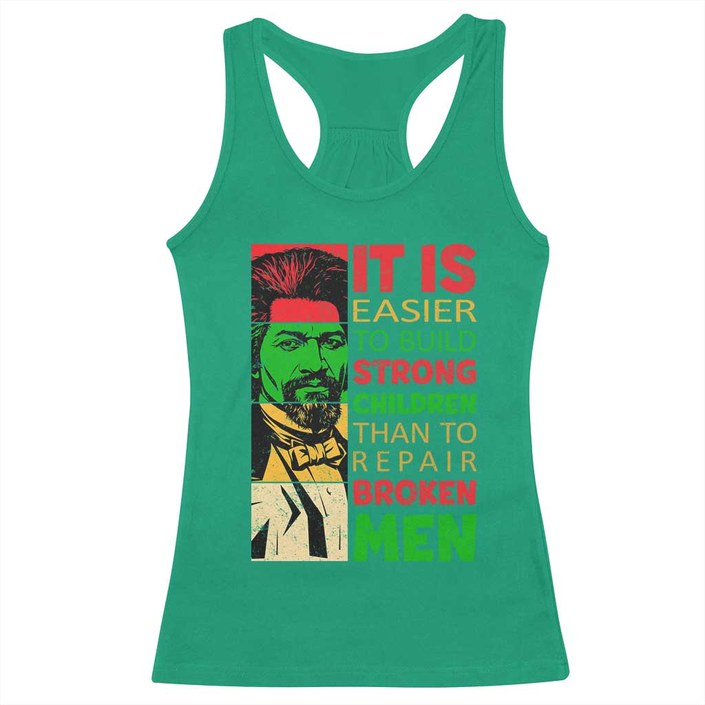 Frederick Douglass Pride Quote Racerback Tank Top Black History Month - Wonder Print Shop