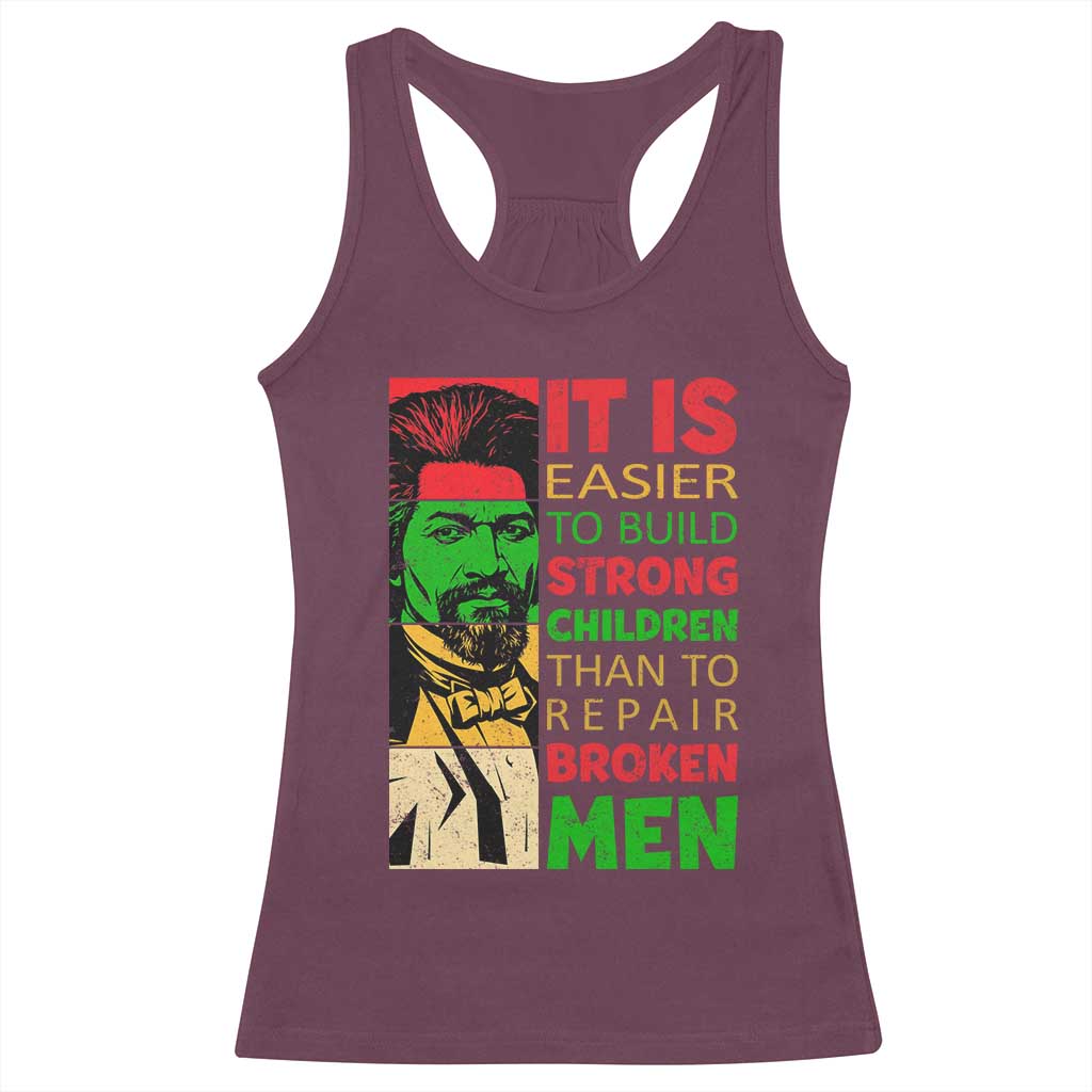 Frederick Douglass Pride Quote Racerback Tank Top Black History Month - Wonder Print Shop