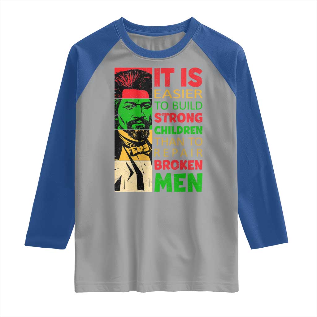 Frederick Douglass Pride Quote Raglan Shirt Black History Month - Wonder Print Shop