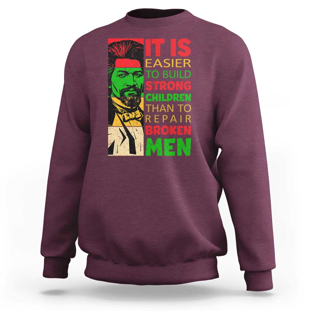 Frederick Douglass Pride Quote Sweatshirt Black History Month - Wonder Print Shop