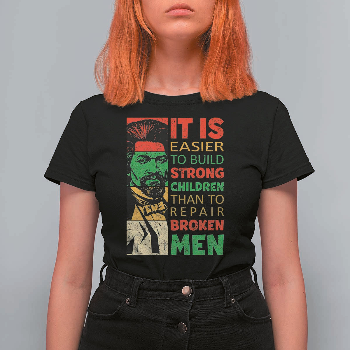 Frederick Douglass Pride Quote T Shirt For Women Black History Month - Wonder Print Shop