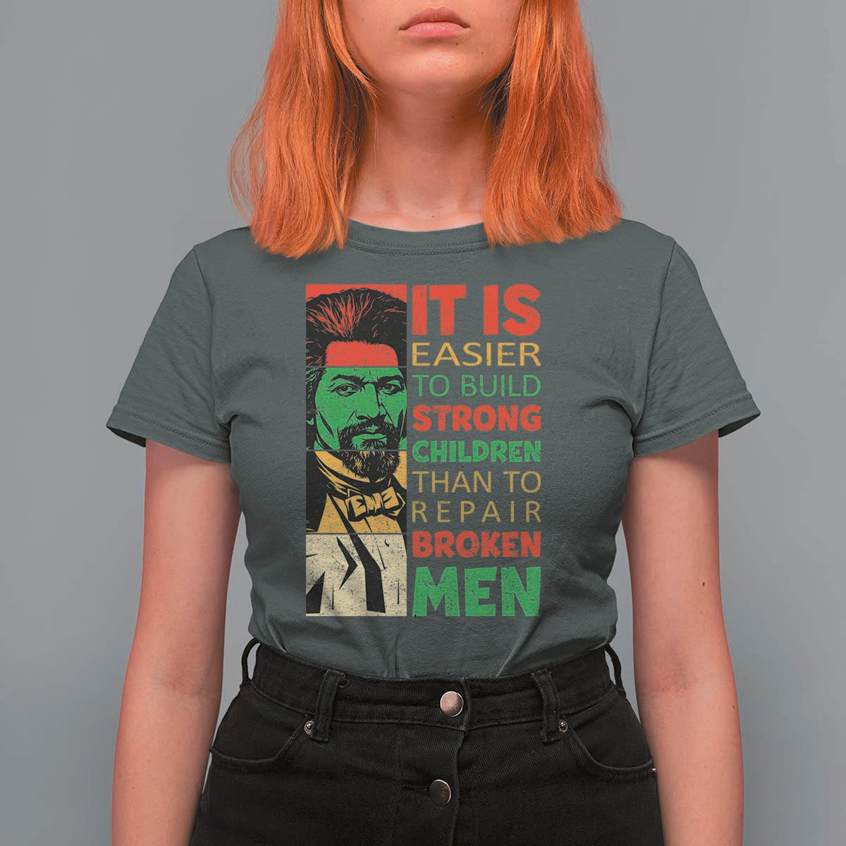 Frederick Douglass Pride Quote T Shirt For Women Black History Month - Wonder Print Shop