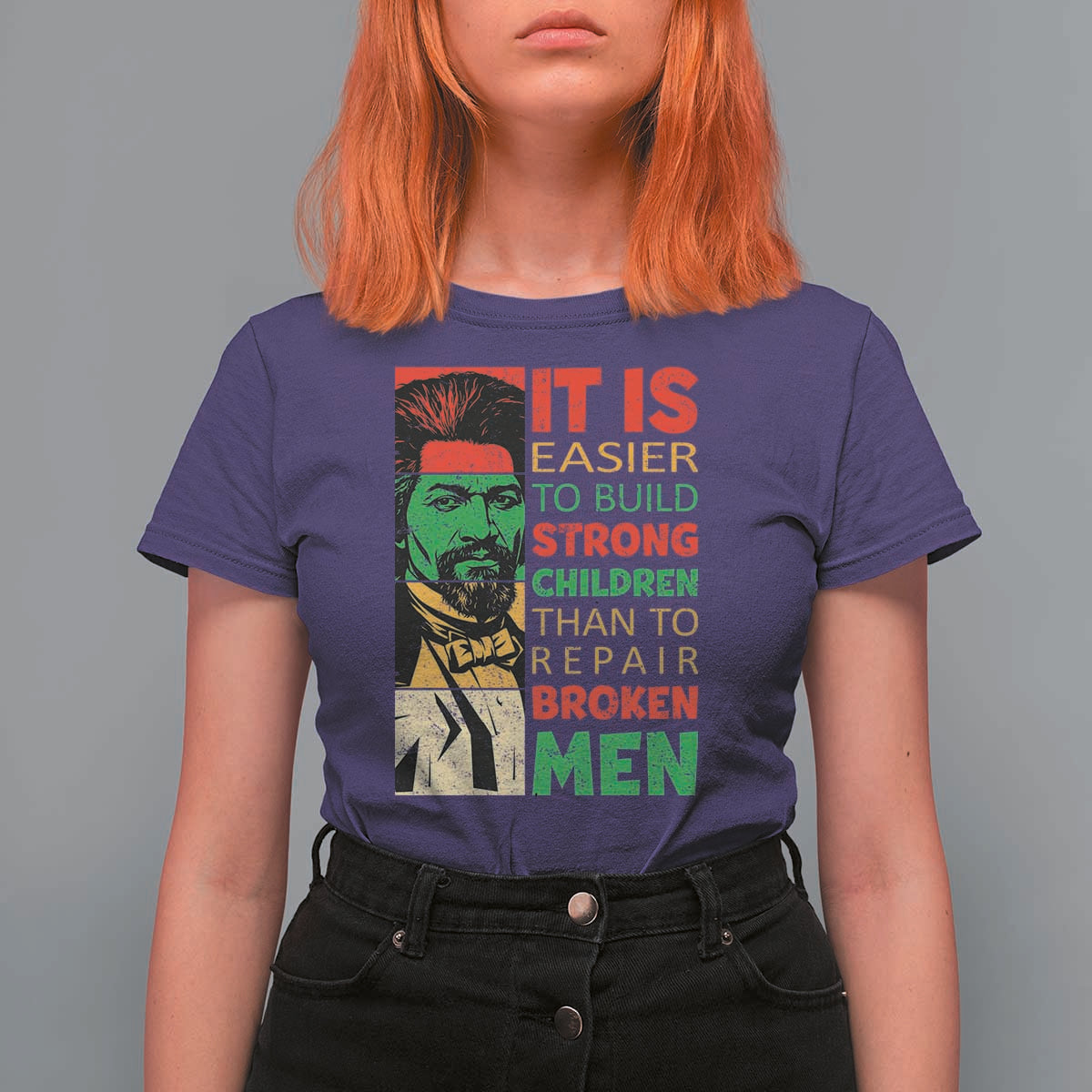 Frederick Douglass Pride Quote T Shirt For Women Black History Month - Wonder Print Shop