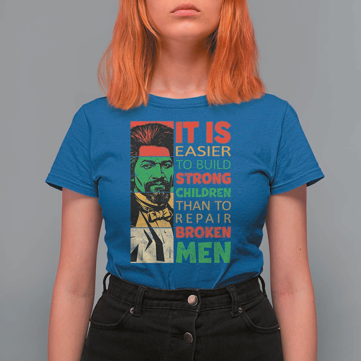 Frederick Douglass Pride Quote T Shirt For Women Black History Month - Wonder Print Shop