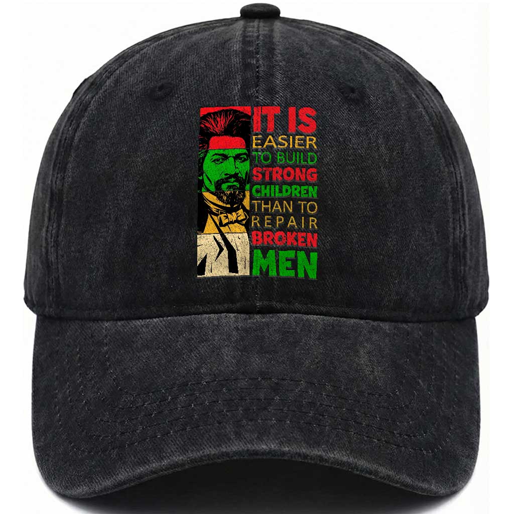 Frederick Douglass Pride Quote Washed Cotton Baseball Cap Black History Month