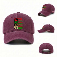 Frederick Douglass Pride Quote Washed Cotton Baseball Cap Black History Month